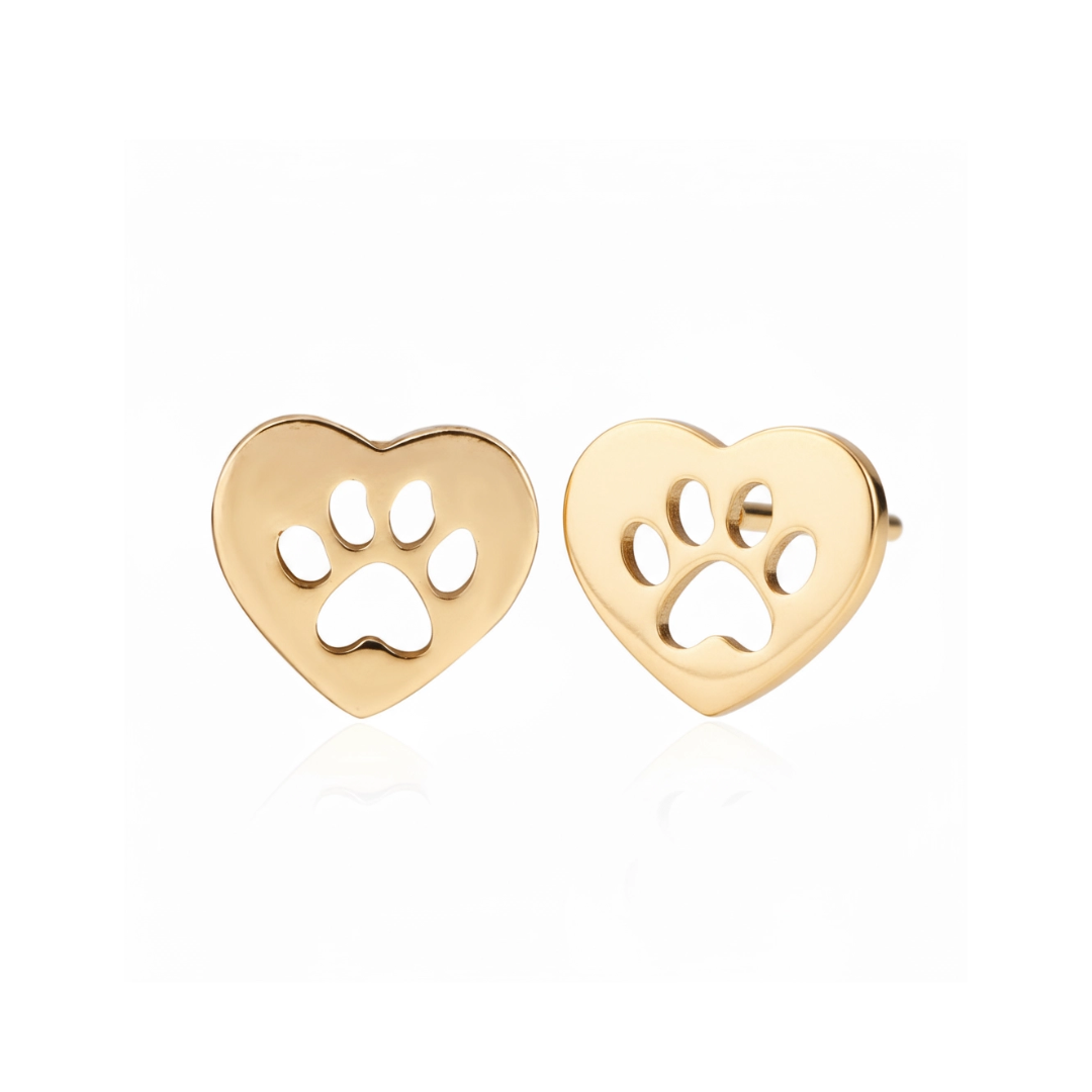 Heart Devotion Earrings — Gold Tone