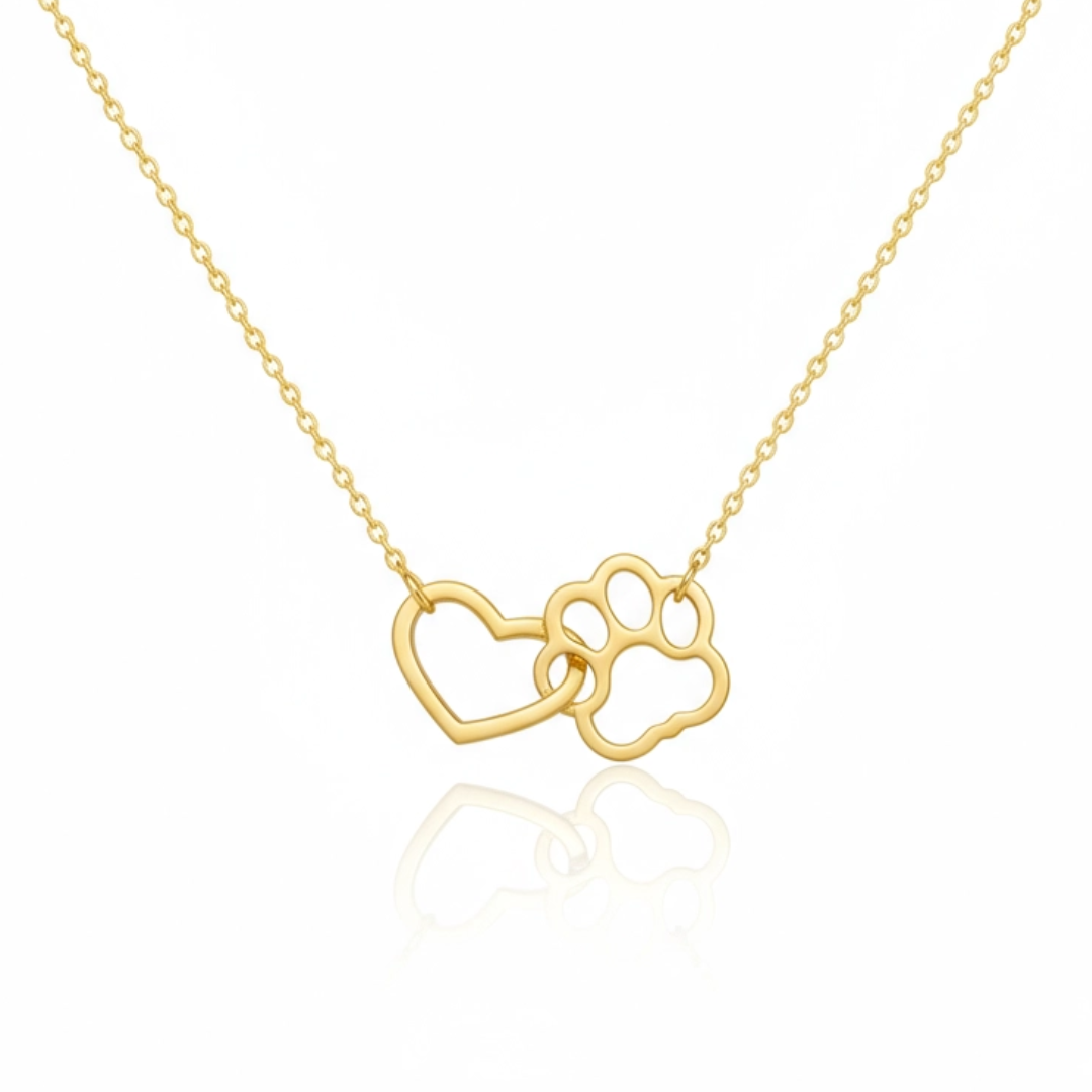 Heart Unity Necklace — Gold Tone